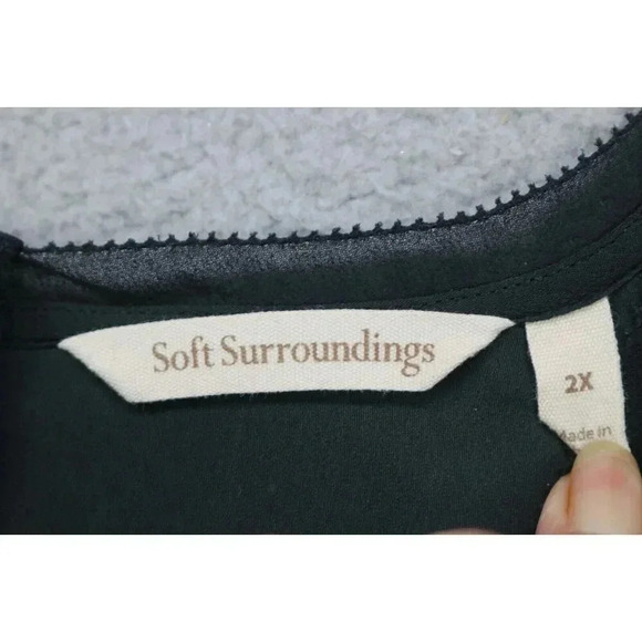 Soft Surroundings Sleeveless Dressy Tunic Top-Size 2X-Office-Business - Picture 3 of 7